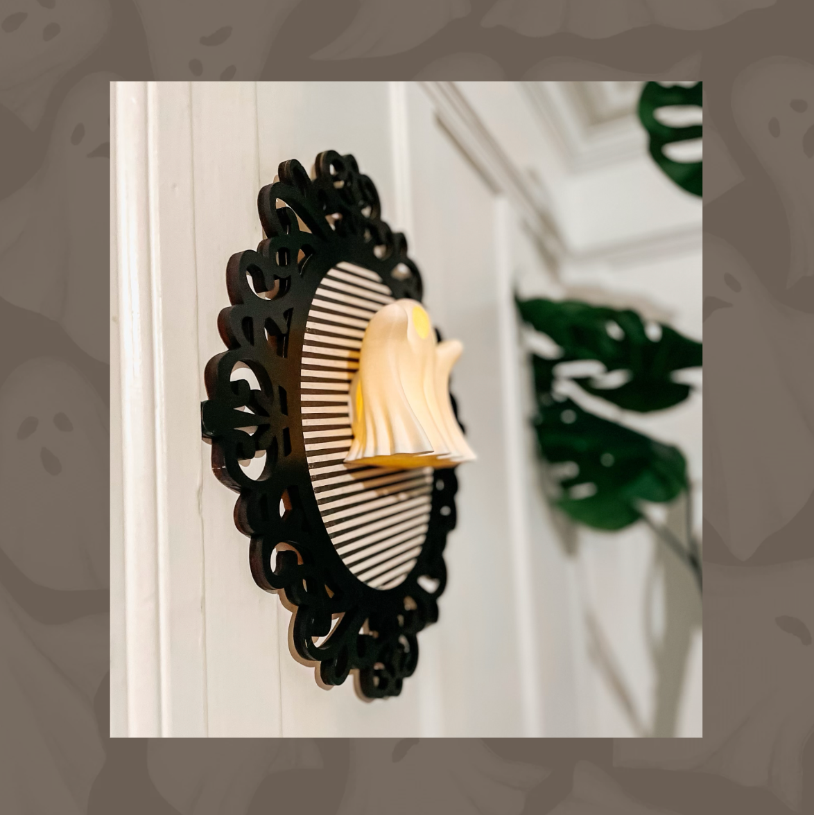 Victorian Framed Light Up Ghost